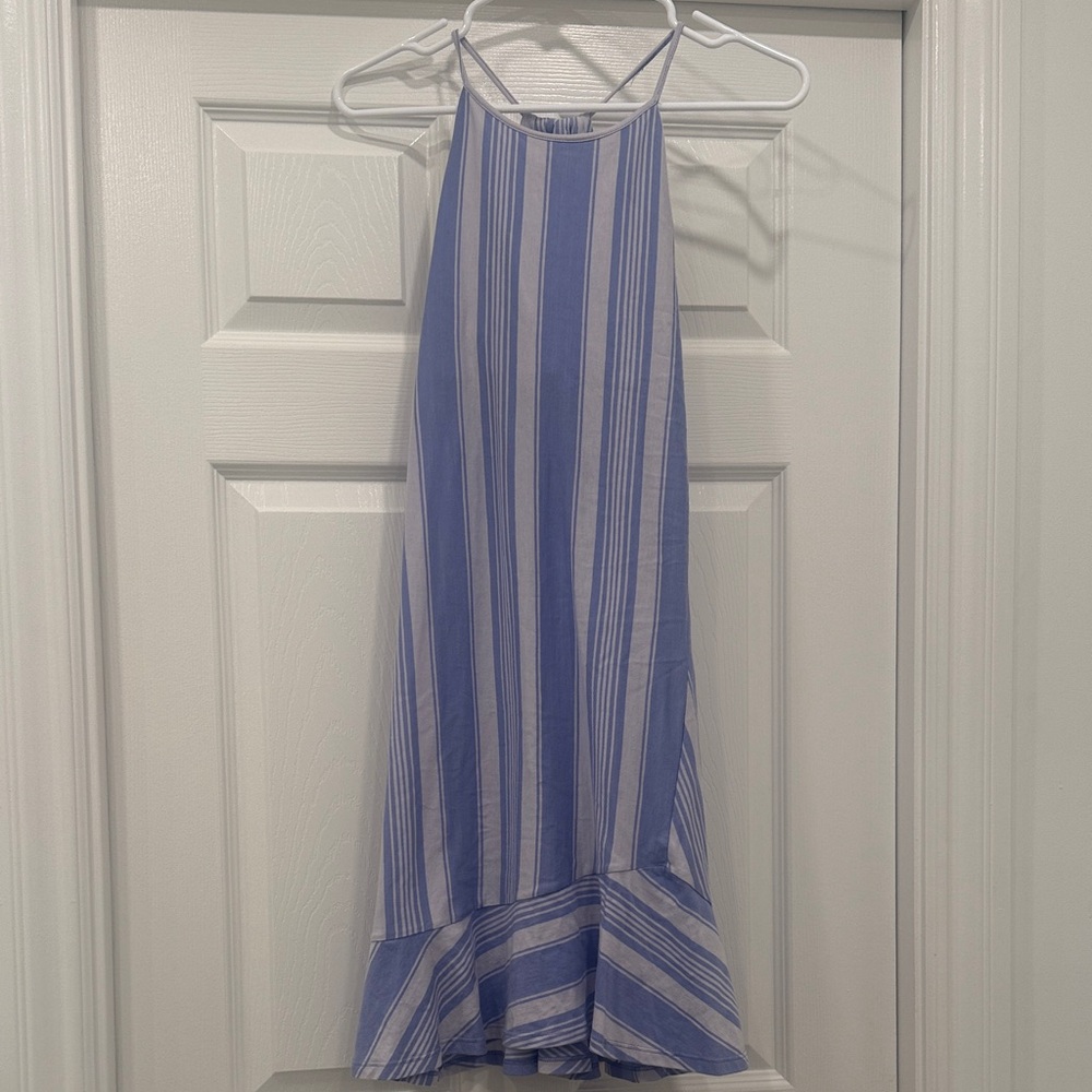 Striped Blue and White Sundress